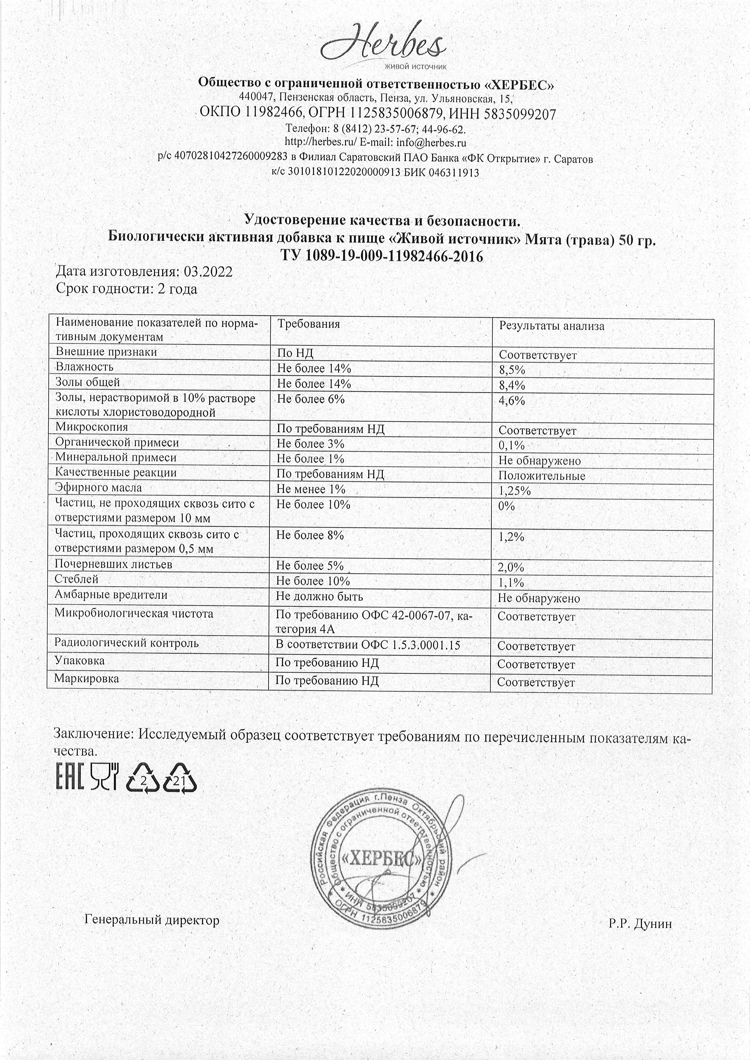 Паспорт №032022